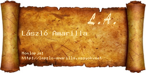 László Amarilla névjegykártya