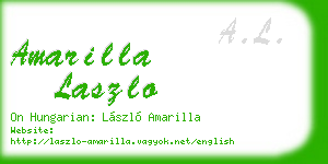 amarilla laszlo business card